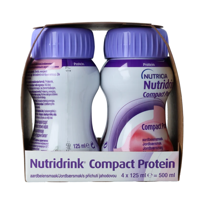 Nutridrink Compact proteine aardbei 125ml 4.00 Stuks
