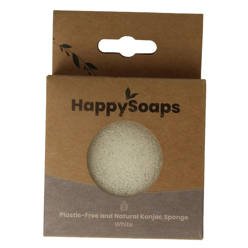 Happysoaps Konjac spons alle huidtypen 1 Stuks