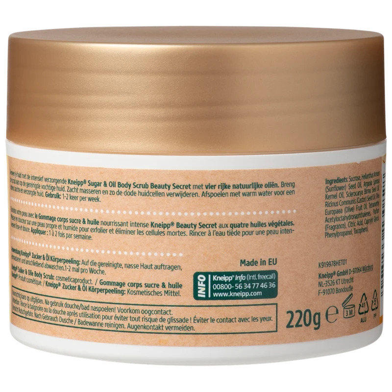 Kneipp Body scrub Sugar en Oil Beauty Secret 220.00 Gram