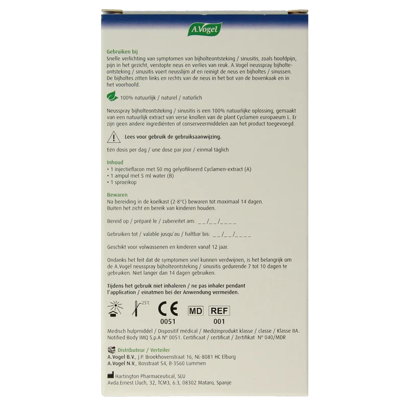 A Vogel Neusspray bijholteontsteking 1.00 Set