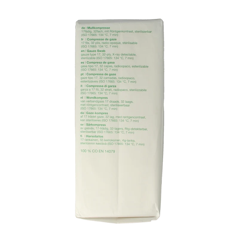 Gazin Gaaskompres 10 x 10 niet steriel 17draads 32L 50.00 Stuks