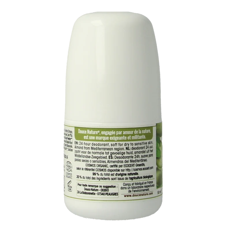 Douce Nature Deodorant roll on droge/gevoelige huid bio 50 Milliliter
