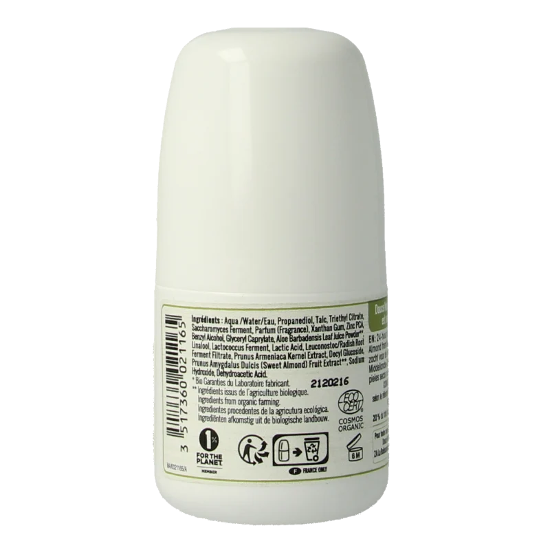 Douce Nature Deodorant roll on droge/gevoelige huid bio 50 Milliliter