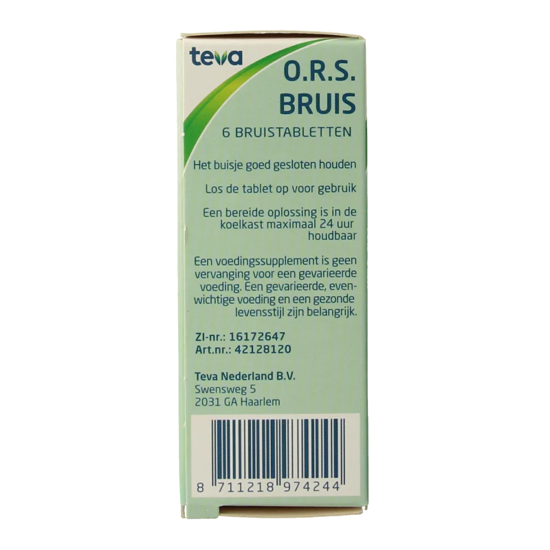 Teva ORS Bruis 6 Tabletten