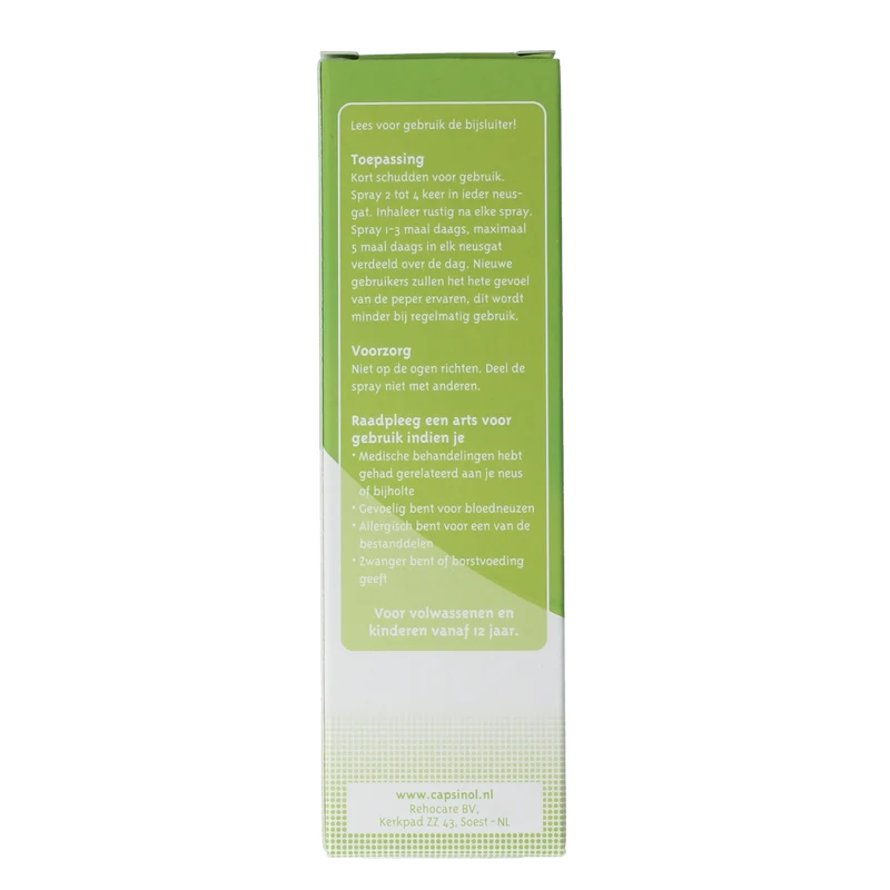 Capsinol Milde formule neusspray 20.00 Milliliter