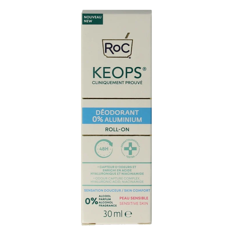 ROC Keops deodorant roll-on 0% aluminium 30.00 Milliliter