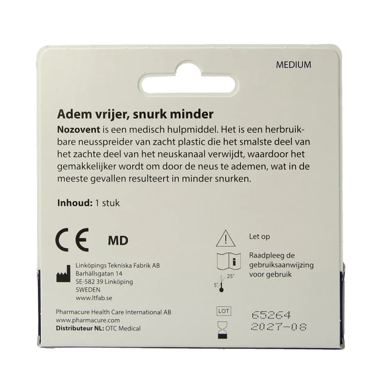 Nozovent Neusspreider maat M 1.00 Stuks