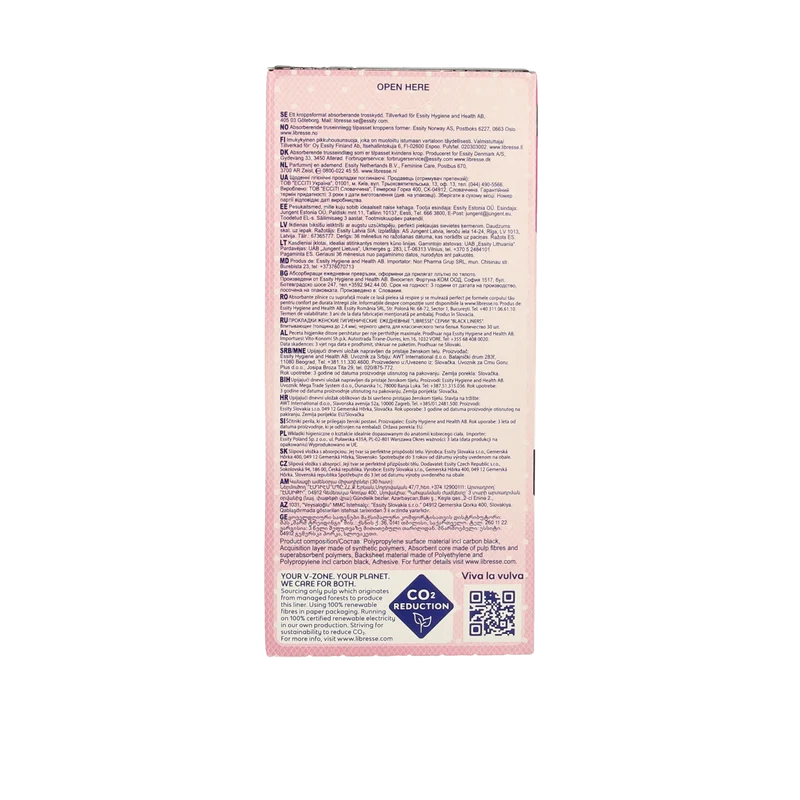 Libresse Inlegkruisjes normaal black 30.00 Stuks