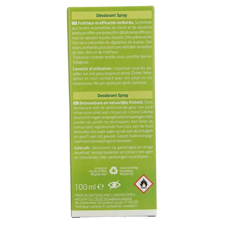 Weleda Citrus deodorant spray 100.00 Milliliter