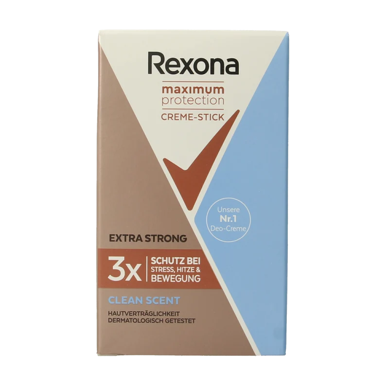 Rexona Deodorant stick woman max prot clean scent 45.00 Milliliter