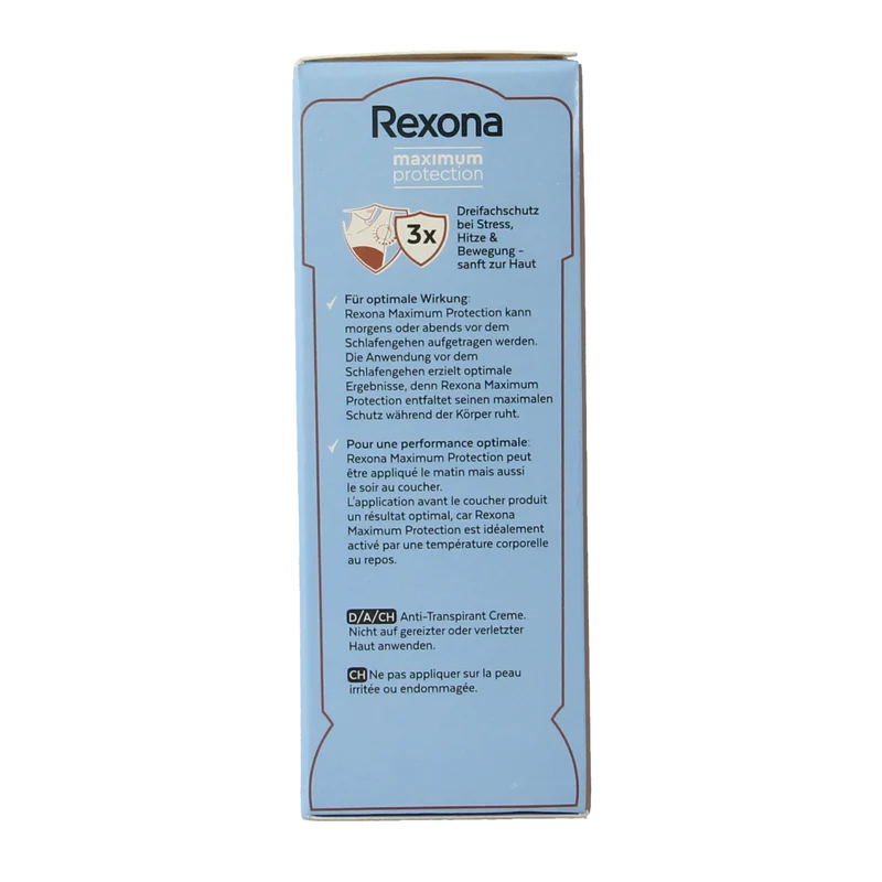 Rexona Deodorant stick woman max prot clean scent 45.00 Milliliter