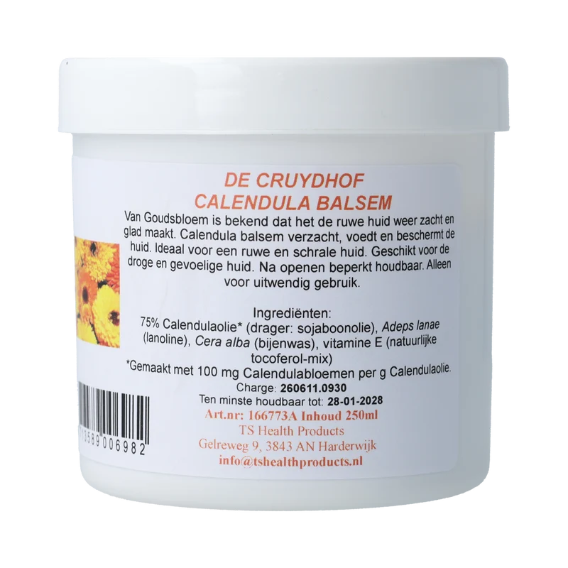 De Cruydhof Calendula balsem 75% 250.00 Milliliter