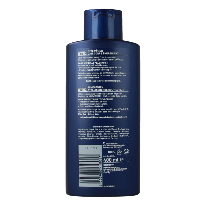 Nivea Men bodylotion revitaliserend / hydraterend 400.00 Milliliter