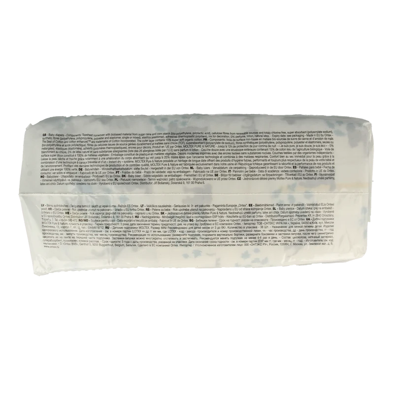 Moltex Pure & nature babyluiers junior 25 Stuks