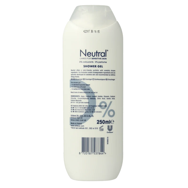 Neutral Douchegel 250.00 Milliliter