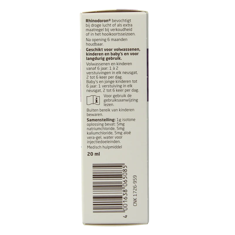 Weleda Rhinodoron neusspray 20.00 Milliliter