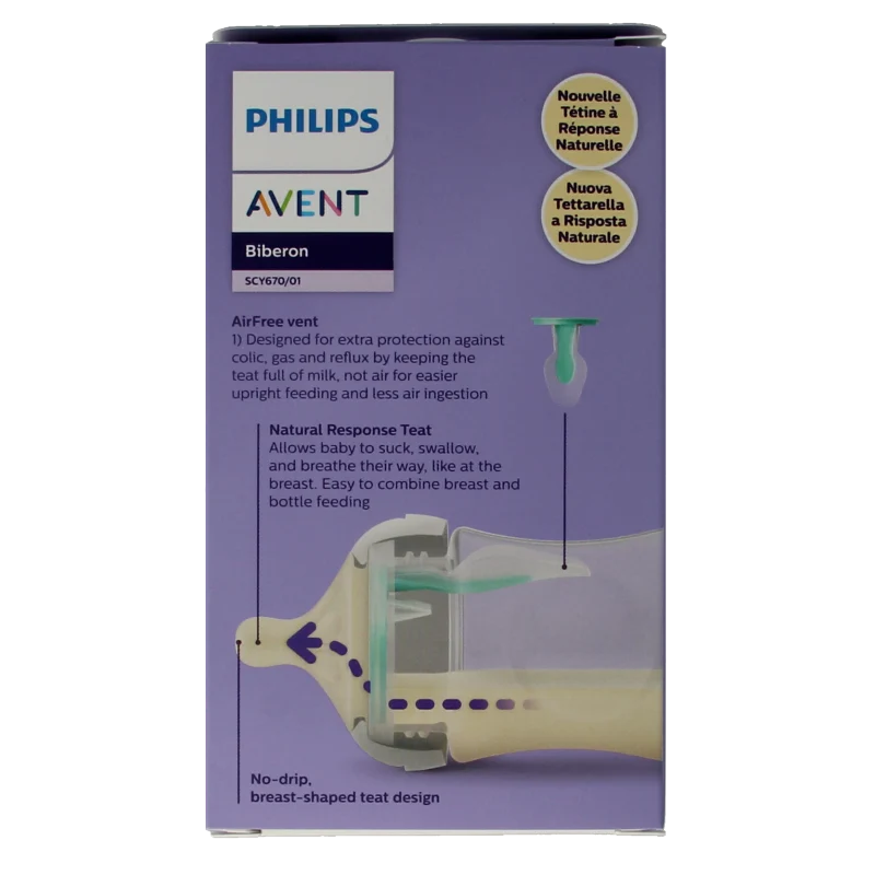 Avent Natural airfree voedingsfles 125 Milliliter