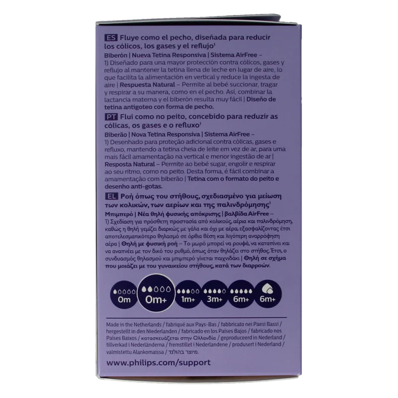 Avent Natural airfree voedingsfles 125 Milliliter