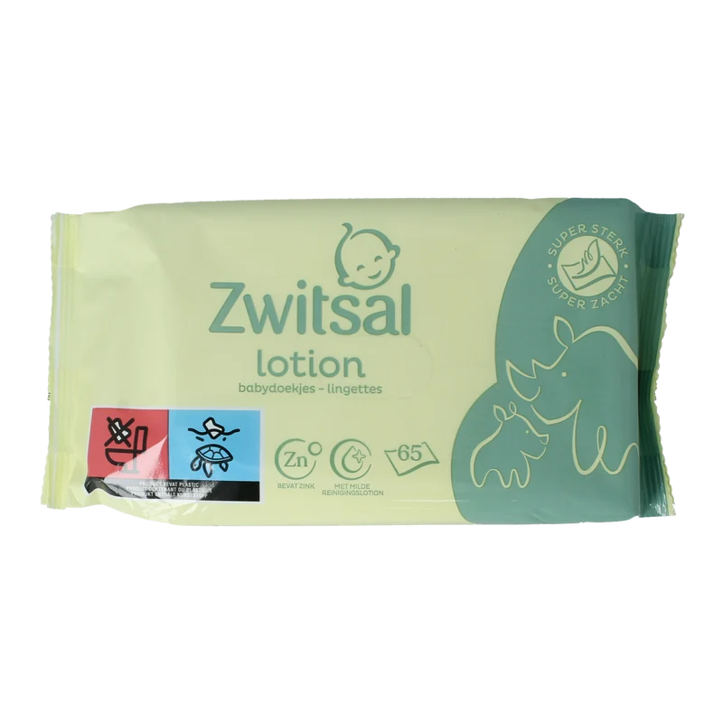 Zwitsal Billendoekjes lotion 65.00 Stuks