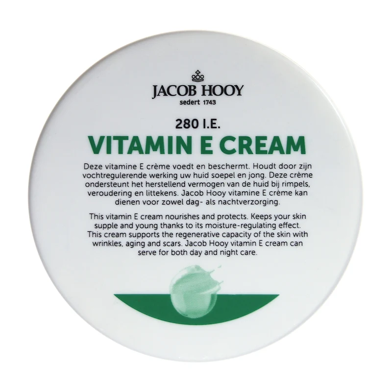 Jacob Hooy Vitamine E creme 140.00 Gram