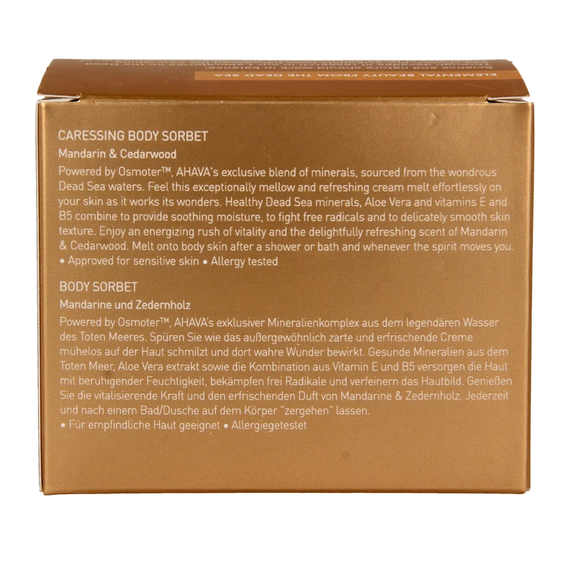 Ahava Caressing body sorbet Mandarin & Cedarwood 350.00 Milliliter