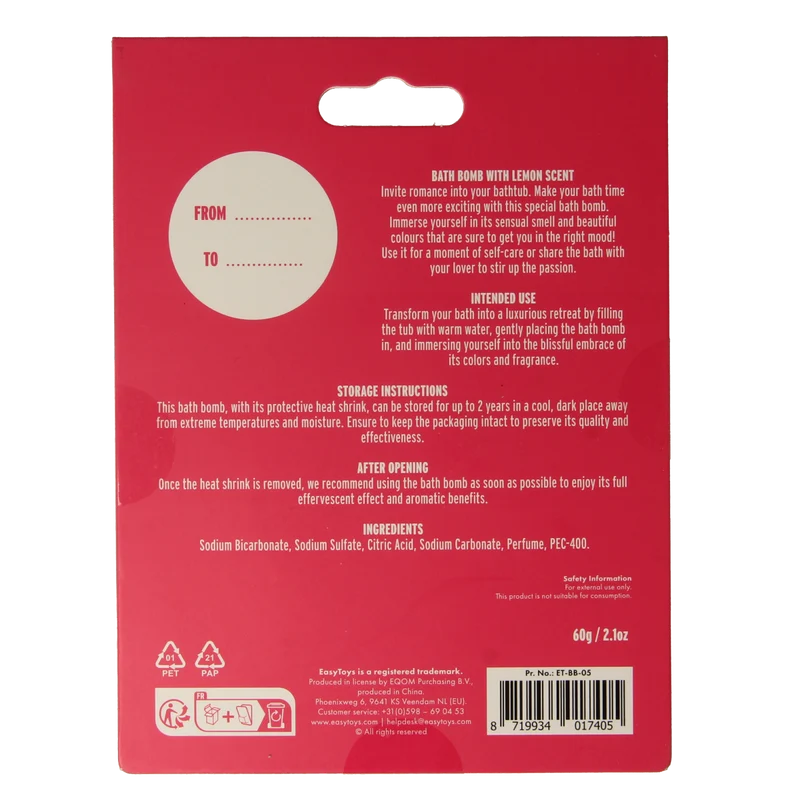EasyToys Badbruisbal spank me 1.00 Stuks