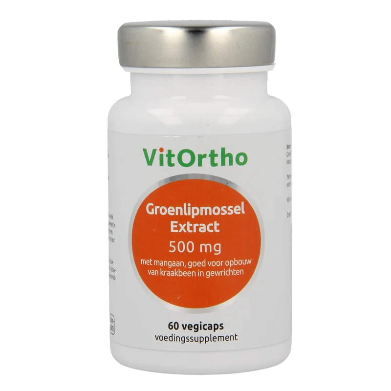 VitOrtho Groenlipmossel extract 500mg 60.00 Vegetarische capsules