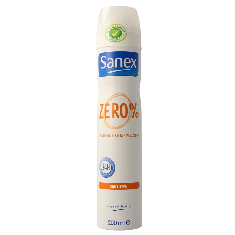 Sanex Deodorant spray zero % sensitive 200.00 Milliliter