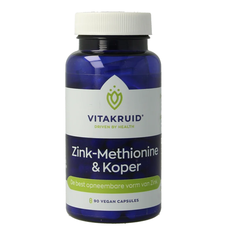 Vitakruid Zink Methionine & Koper Gluconaat 90.00 Vegetarische capsules