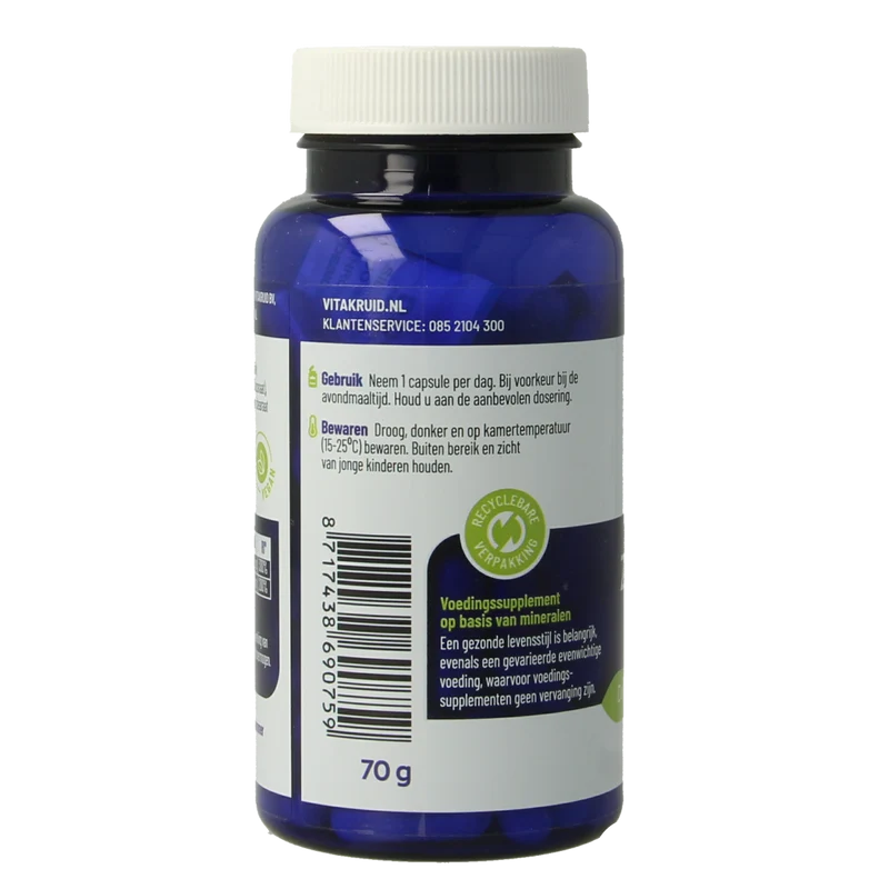 Vitakruid Zink Methionine & Koper Gluconaat 90.00 Vegetarische capsules