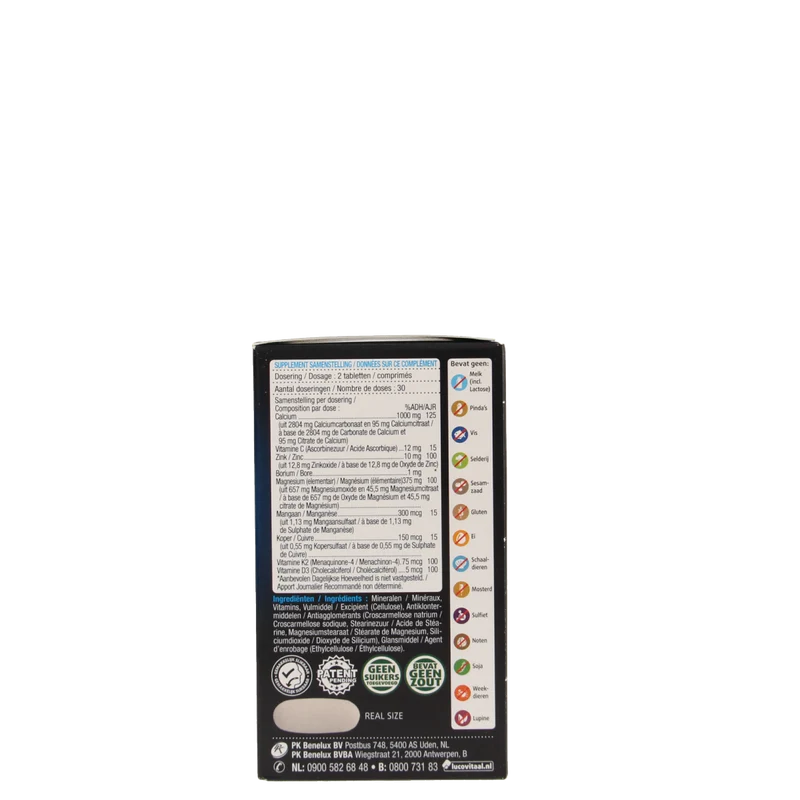 Lucovitaal Calcium magnesium botformule 60.00 Tabletten