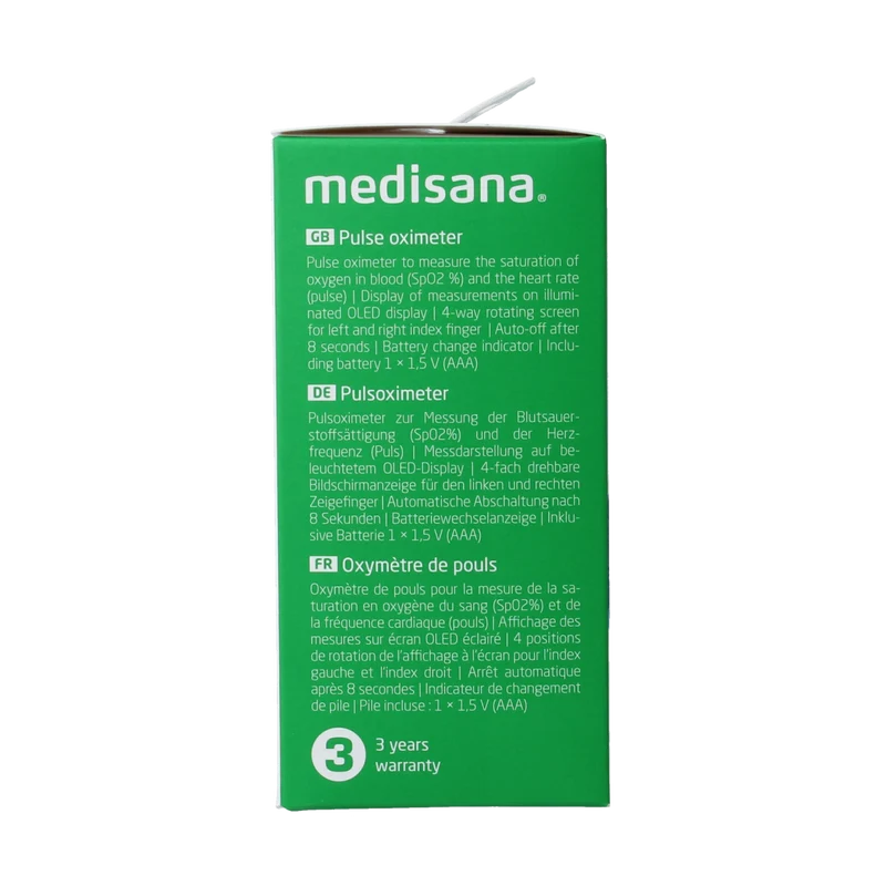 Medisana PM180 Saturatie/pulseoxi meter 1.00 Stuks