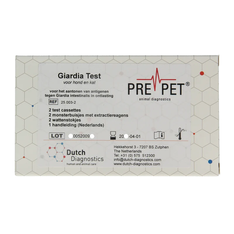 Testjezelf.nu Giardia darm parasiet kat/hond 2.00 Stuks