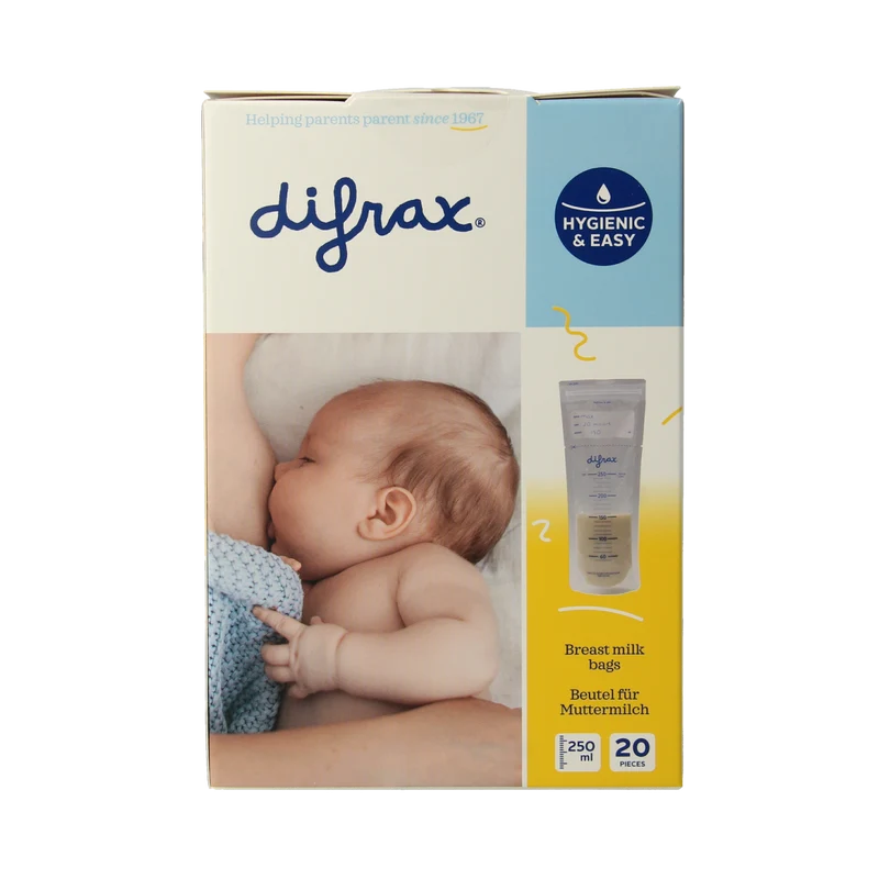 Difrax Moedermelk bewaarzakjes BtoB 20.00 Stuks