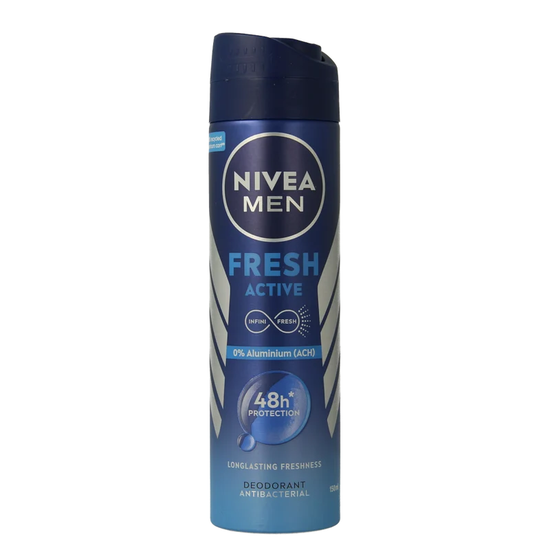 Nivea Men deodorant spray fresh active 150.00 Milliliter