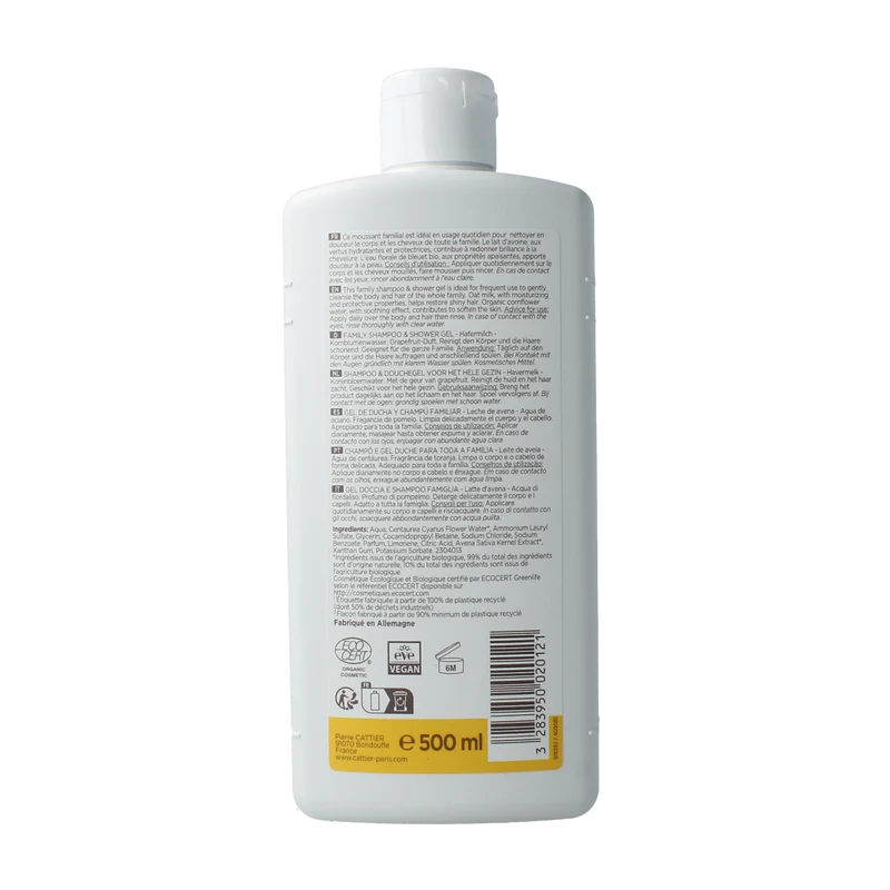 Cattier Family shampoo en showergel 500.00 Milliliter