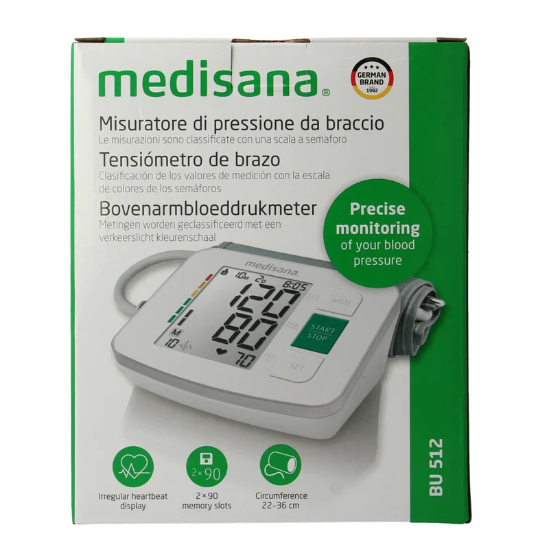 Medisana Bloeddrukmeter bovenarm BU512 1.00 Stuks
