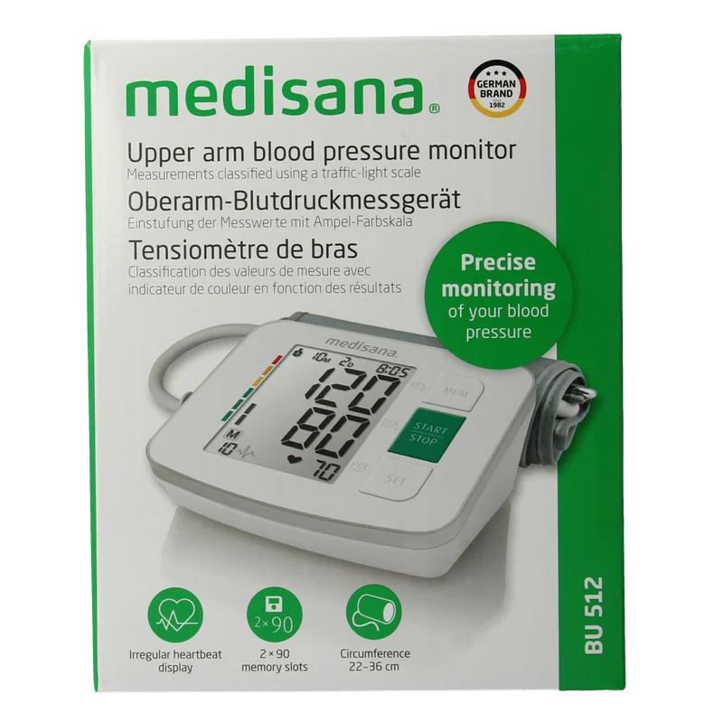 Medisana Bloeddrukmeter bovenarm BU512 1.00 Stuks