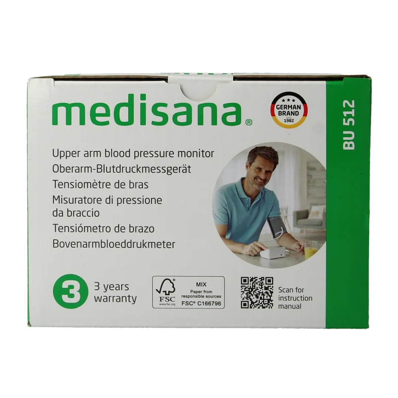 Medisana Bloeddrukmeter bovenarm BU512 1.00 Stuks