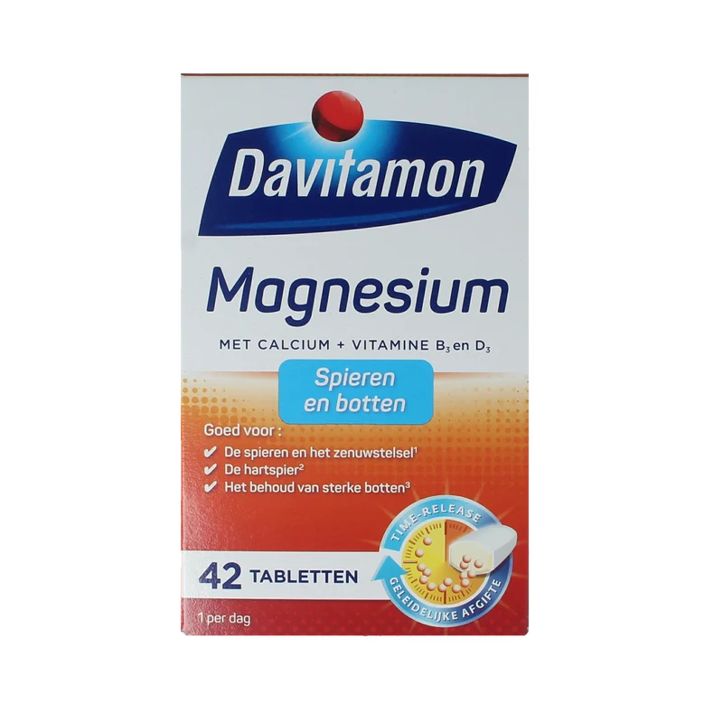 Davitamon Magnesium spieren en botten 42.00 Tabletten