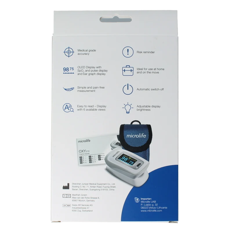 Microlife OXY210 Pulse oximeter 1.00 Stuks