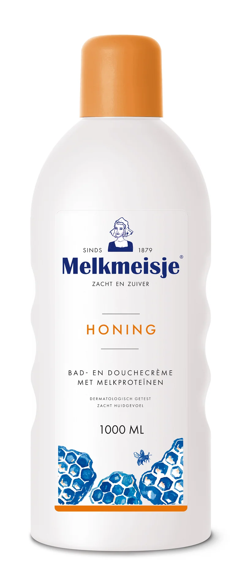 Melkmeisje Bad en douche honing 1.00 Liter