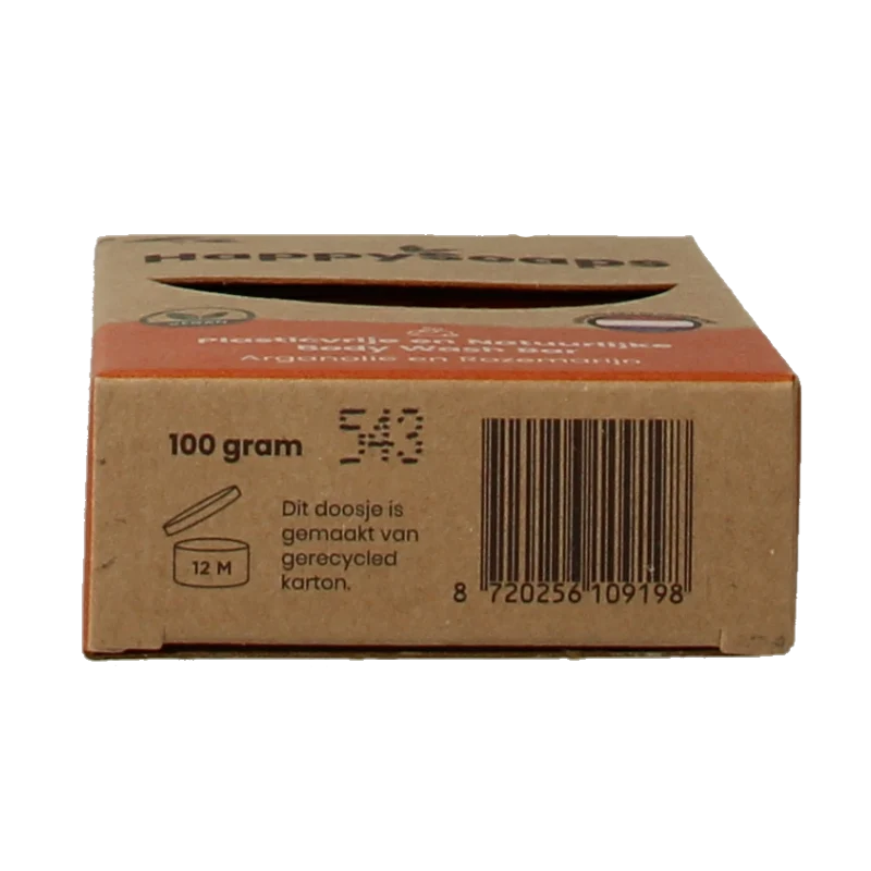 Happysoaps Body bar arganolie en rozemarijn 100 Gram