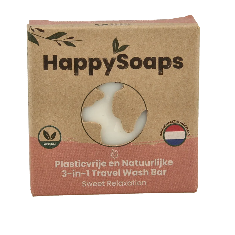 Happysoaps 3-in-1 Travel wash sweet 40 Gram