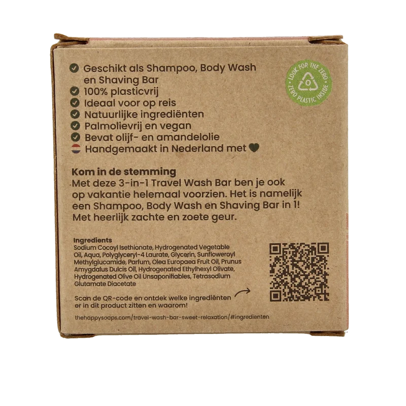 Happysoaps 3-in-1 Travel wash sweet 40 Gram