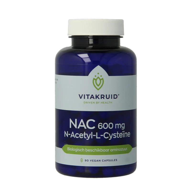 Vitakruid NAC 600 mg N-Acetyl-L-Cysteine 90.00 Vegetarische capsules