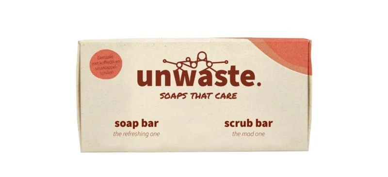 Unwaste Duopack soap bar & scrub bar 1 Stuks