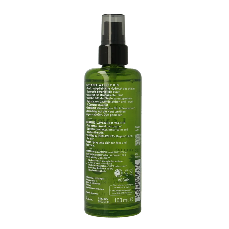 Primavera Lavender water bio 100.00 Milliliter