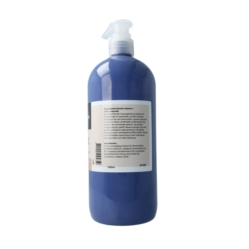 Volatile Massageolie belaste spieren 1.00 Liter