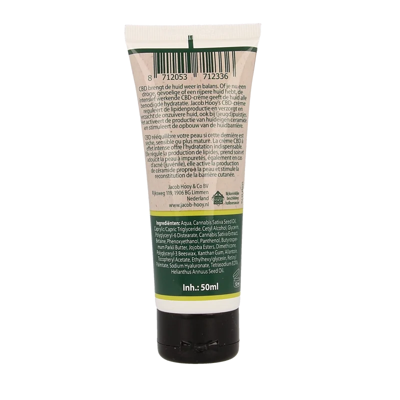 Jacob Hooy CBD plus creme 50.00 Milliliter